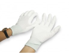 Găng tay chống tĩnh điện phủ lòng màu trắng  Size M